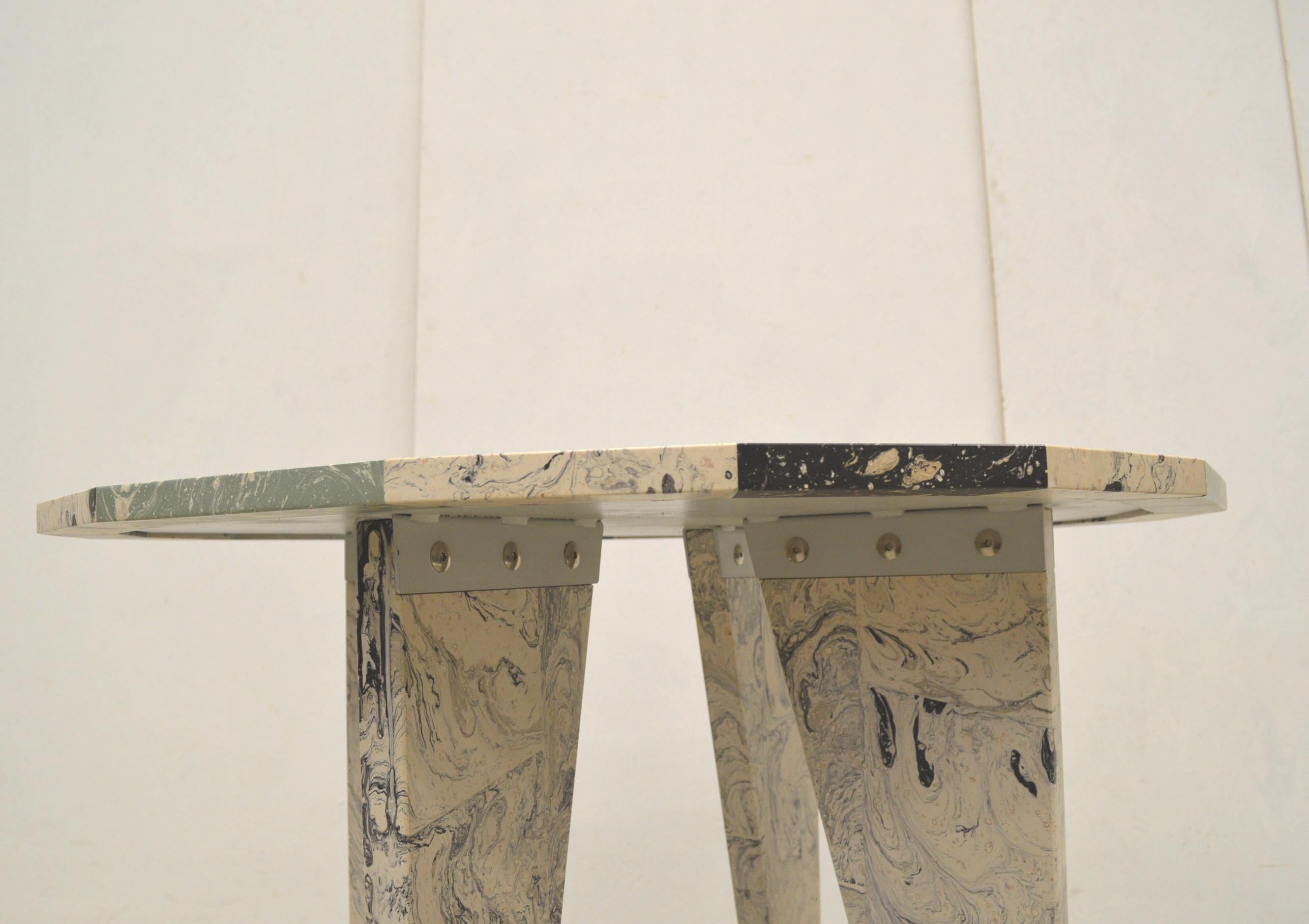 Hand-Crafted Contemporary 1 of a Kind Jesmonite Centre Table by Hilda Hellström For Sale