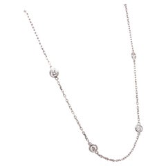 Collier contemporain en diamant de 1.0 carat DTW