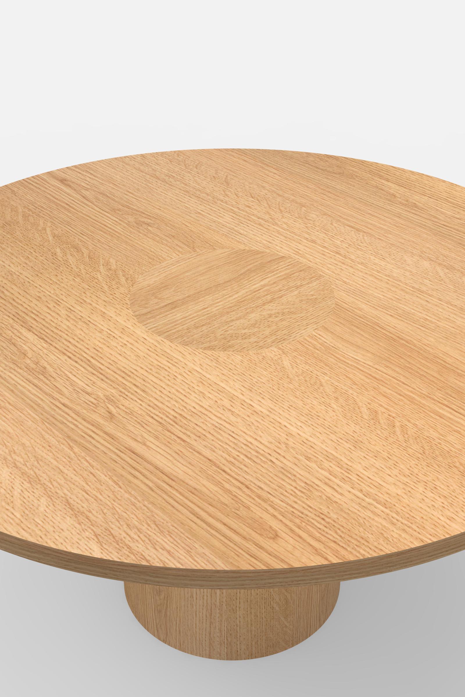 Post-Modern Contemporary 100 Coffee Table in Oak by Orphan Work - Second Deposit For Sale