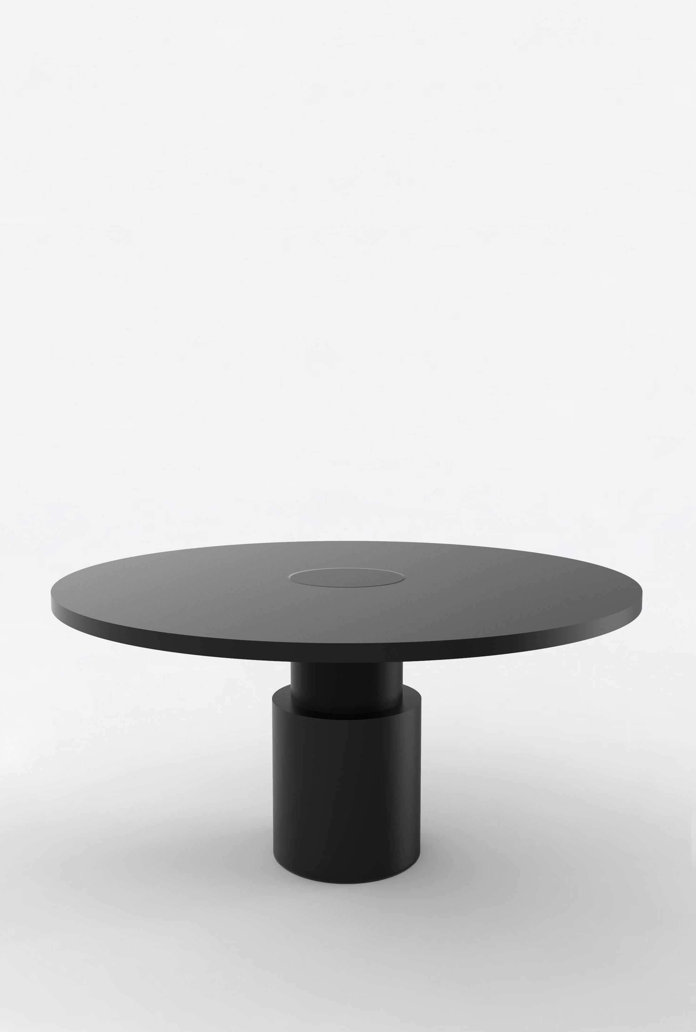 Orphan work 100 Dining Table BLK, 2020
Shown in blackened oak.
Available in natural oak or blackened oak. 
Measures: 60