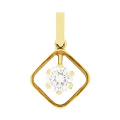 Contemporary 1.00ct Diamond Pendant