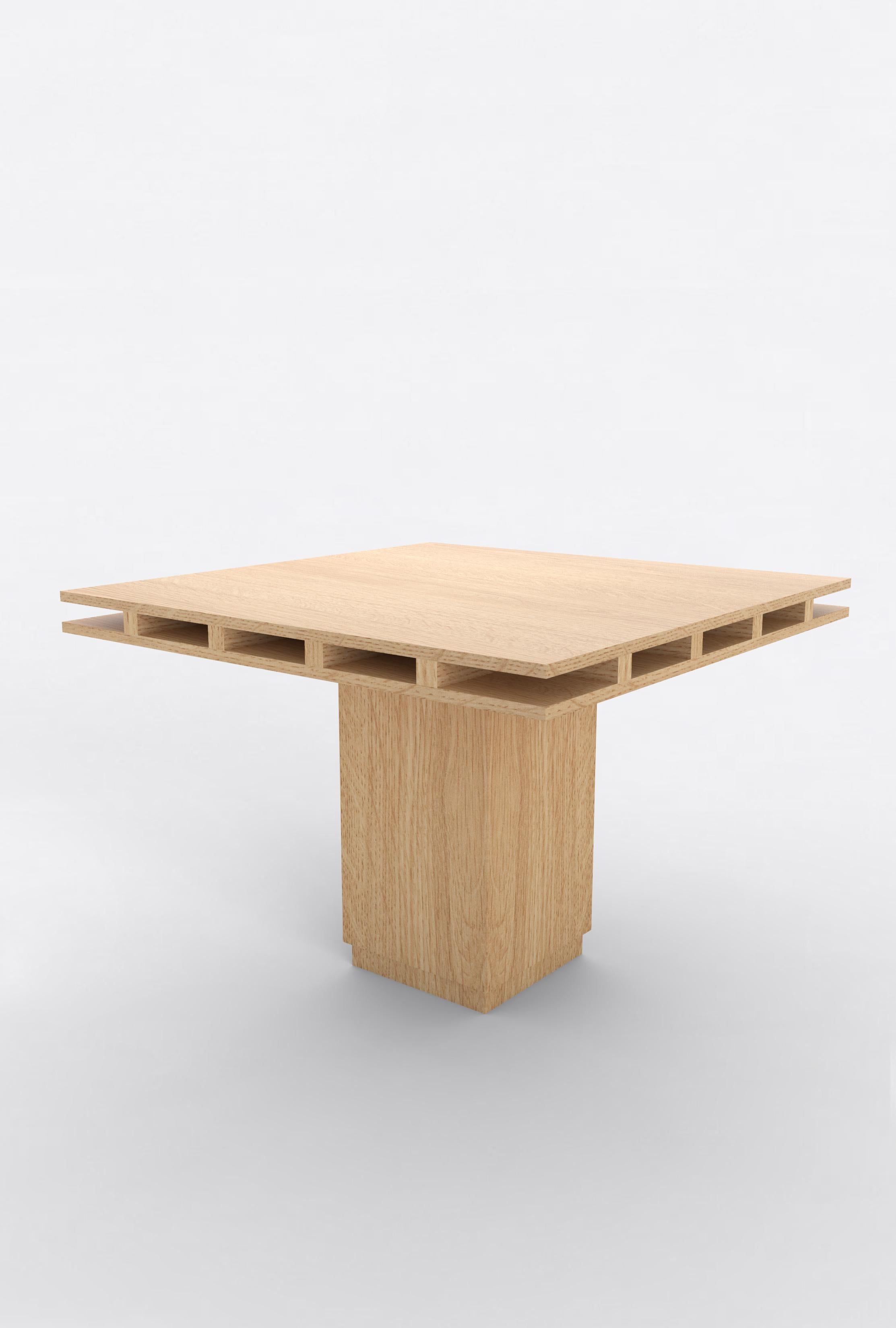 Post-Modern Contemporary 101 Dining Table in Oak by Orphan Work For Sale