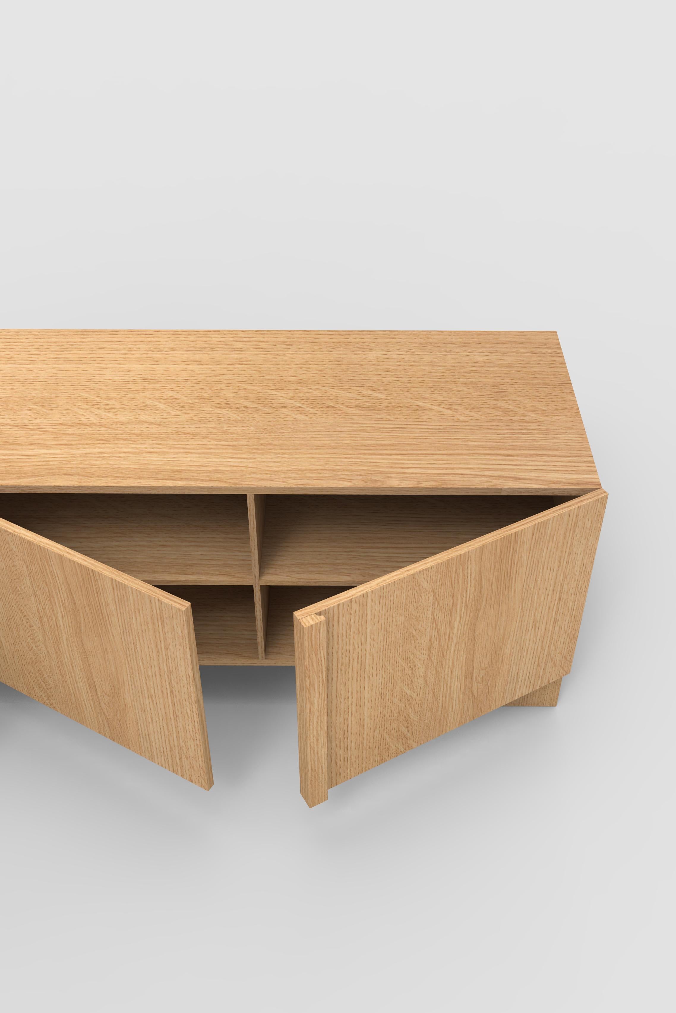 Contemporary 101 Storage in Oak by Orphan Work In New Condition For Sale In Los Angeles, CA