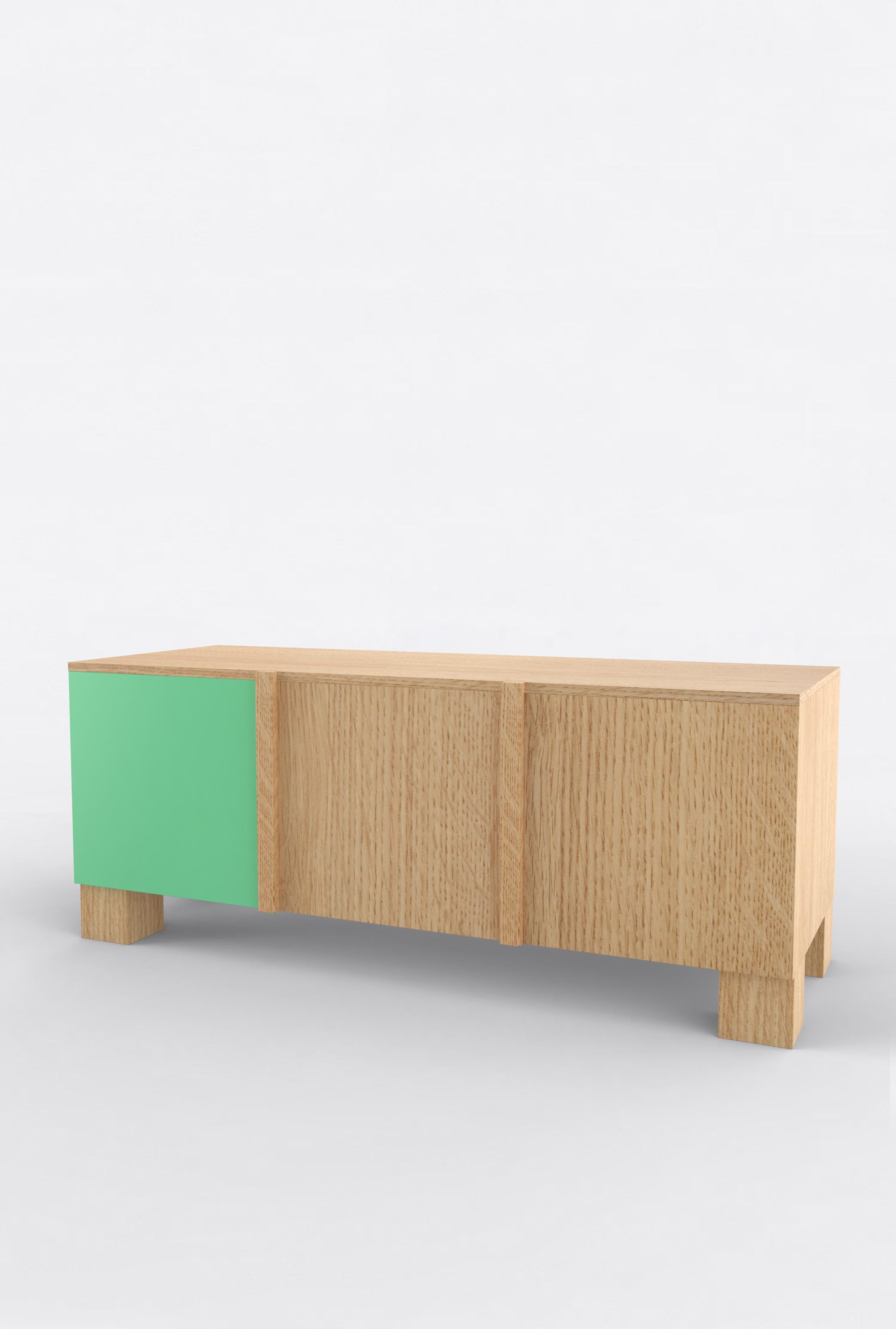 American Contemporary 101C Storage in Oak and Color by Orphan Work, 2020 For Sale
