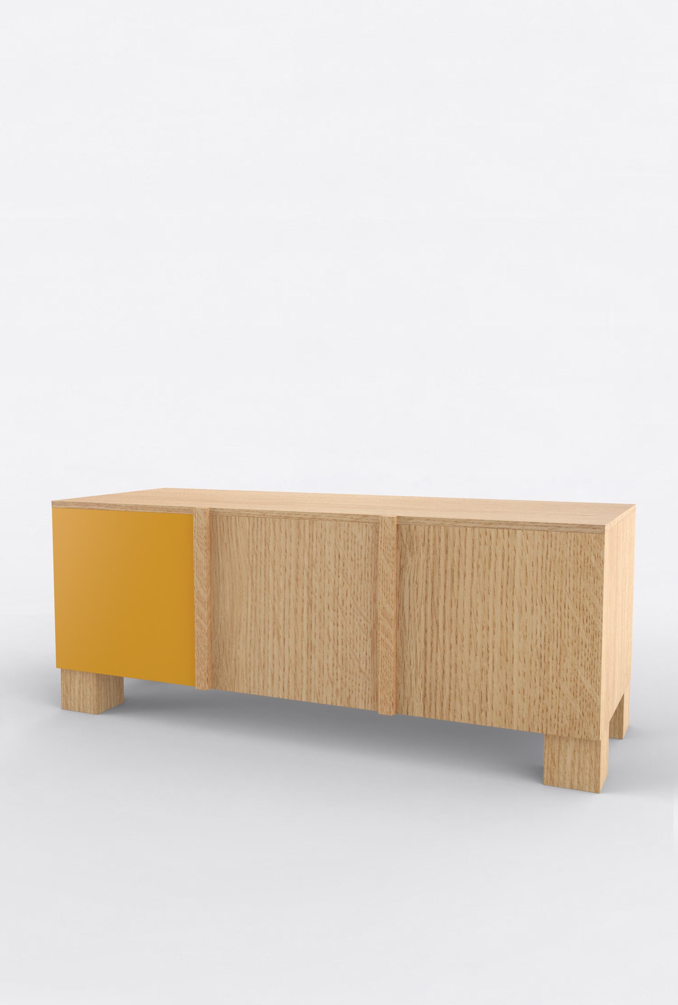 Contemporary 101C Storage in Oak and Color by Orphan Work, 2020 In New Condition For Sale In Los Angeles, CA