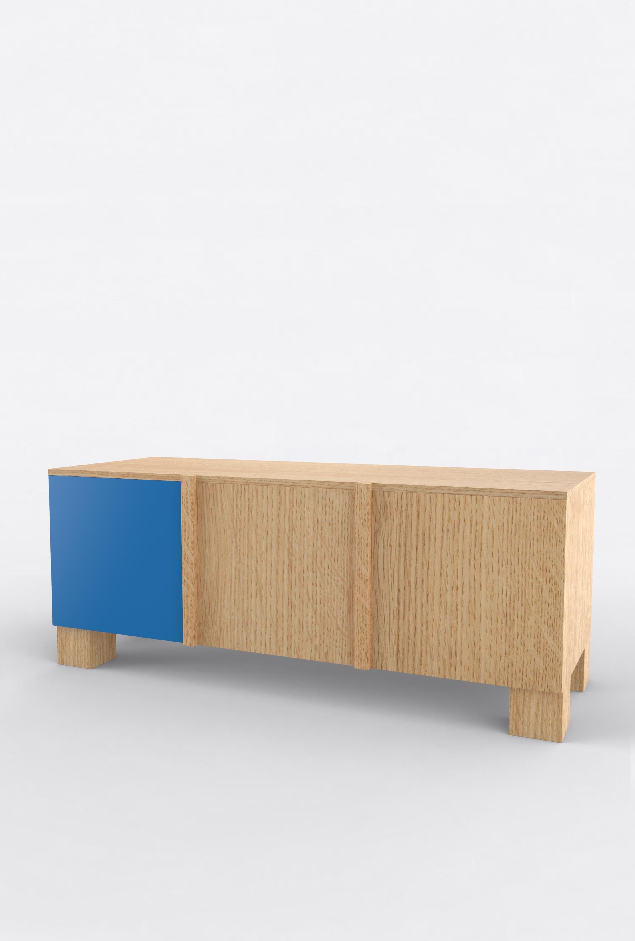 Contemporary 101C Storage in Oak and Color by Orphan Work, 2020 For Sale 1