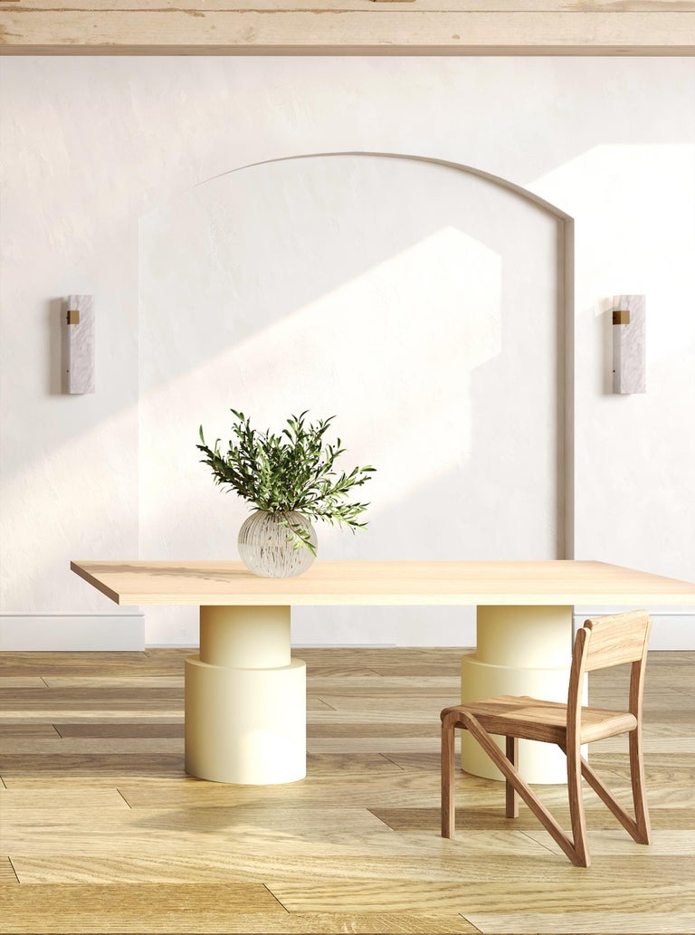 Contemporary 102 Dining Table in Oak and Black by Orphan Work For Sale ...