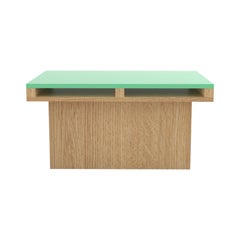 Contemporary 102 End Table in Oak and Color by Orphan Work, 2020