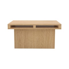Contemporary 102 End Table in Oak by Orphan Work