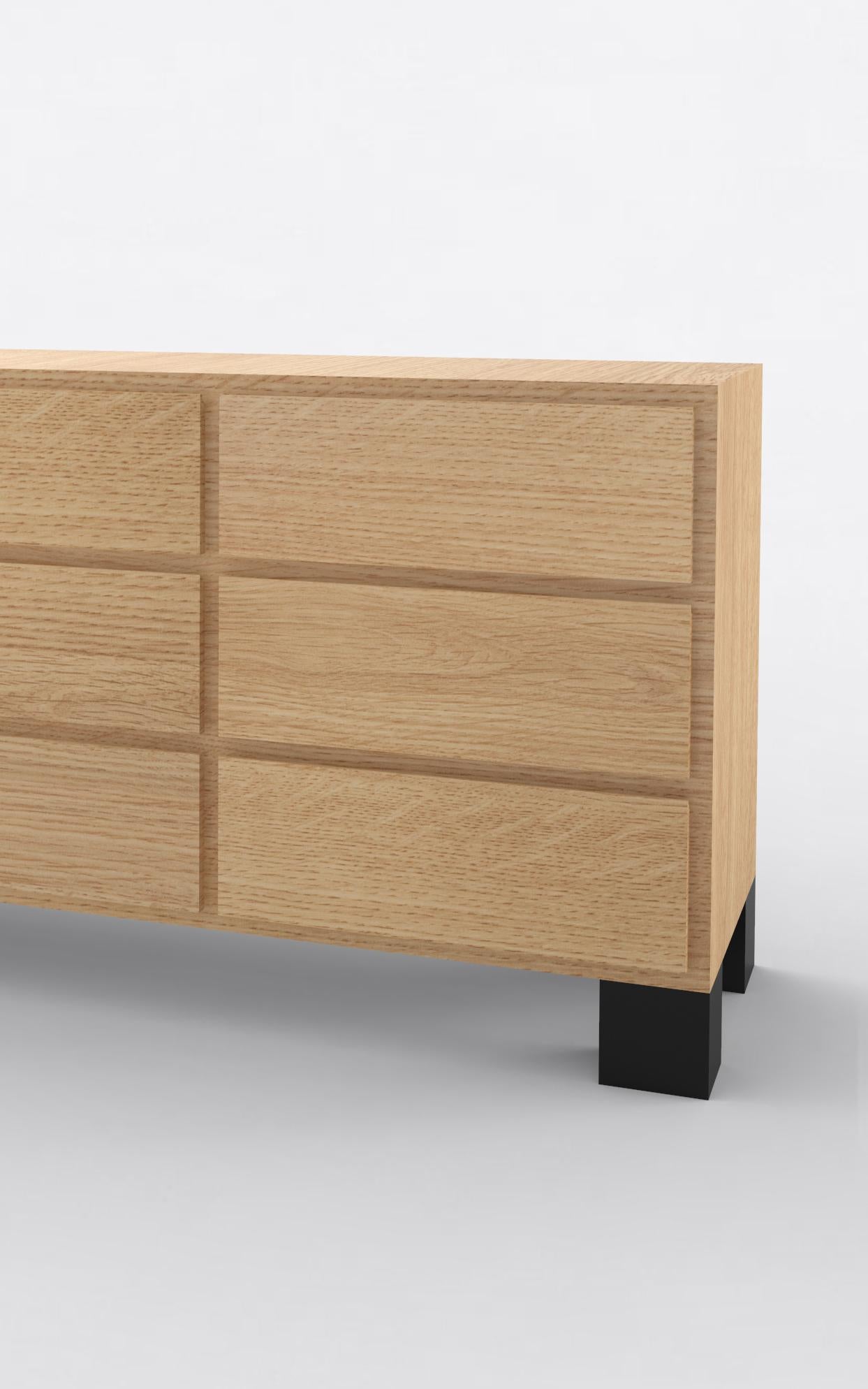 Contemporary 102 Storage in Oak by Orphan Work In New Condition For Sale In Los Angeles, CA