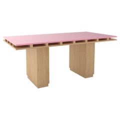 Contemporary 103 Dining Table in Oak and Color by Orphan Work, 2020