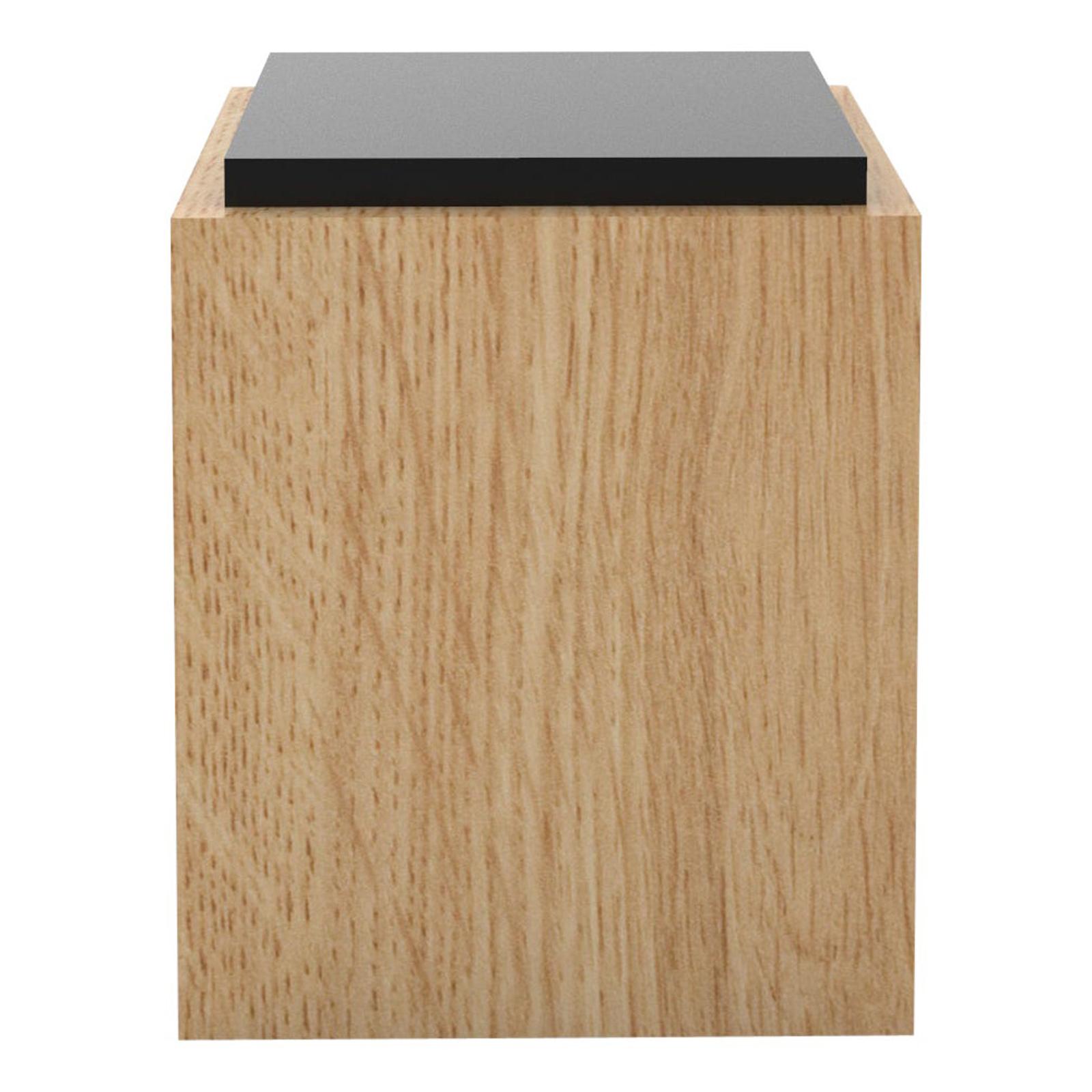 Contemporary 103 Side Table in Oak and Black by Orphan Work