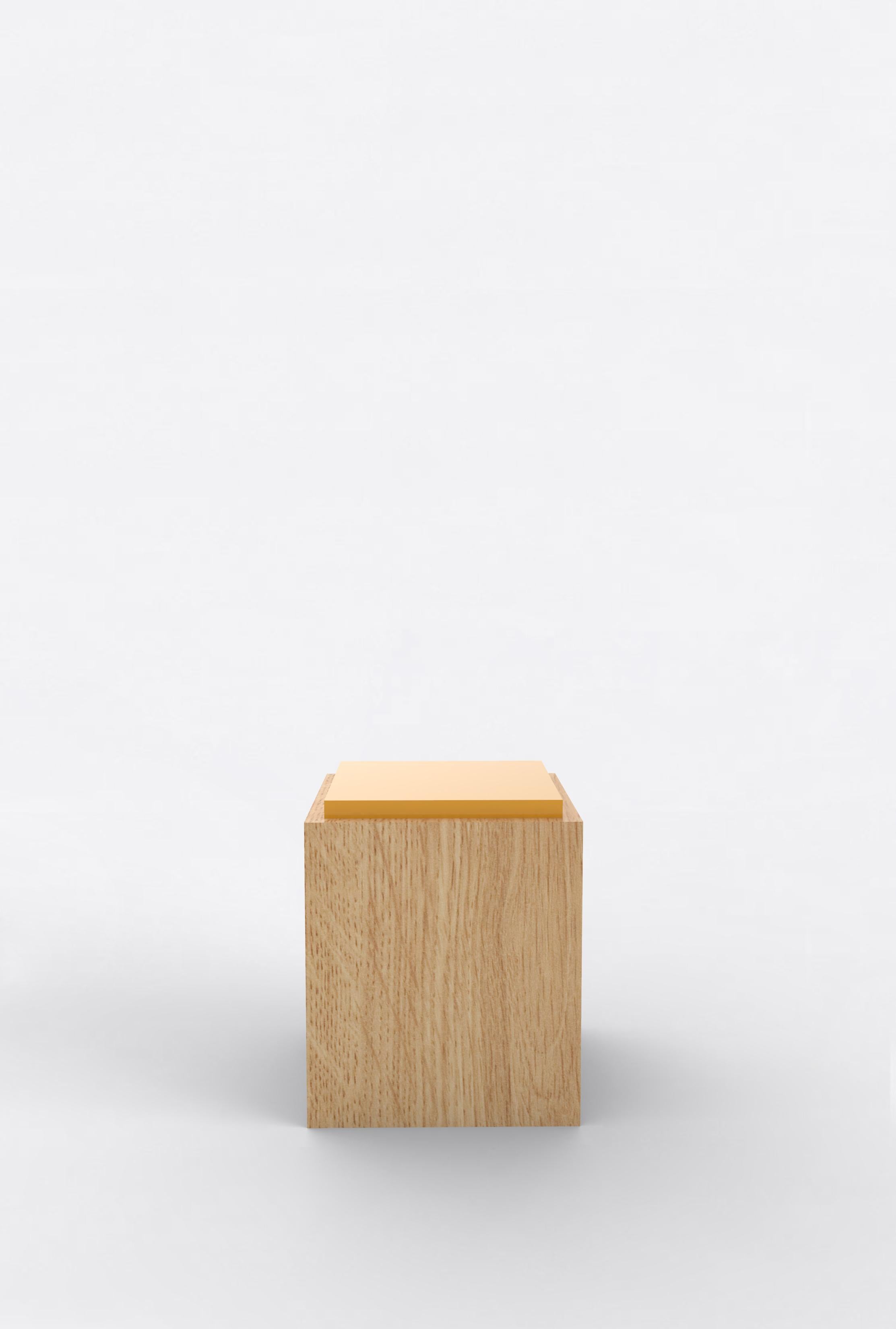 Contemporary 103C Side Table in Color by Orphan Work, 2020 In New Condition For Sale In Los Angeles, CA