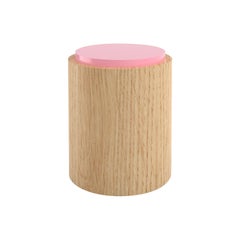 Contemporary 104C Side Table in Oak and Color by Orphan Work, 2020