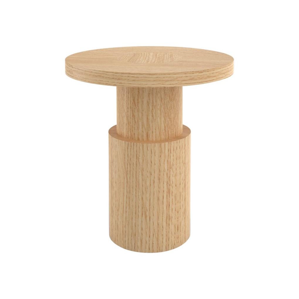 Contemporary 105 End Table in Oak by Orphan Work For Sale at 1stDibs