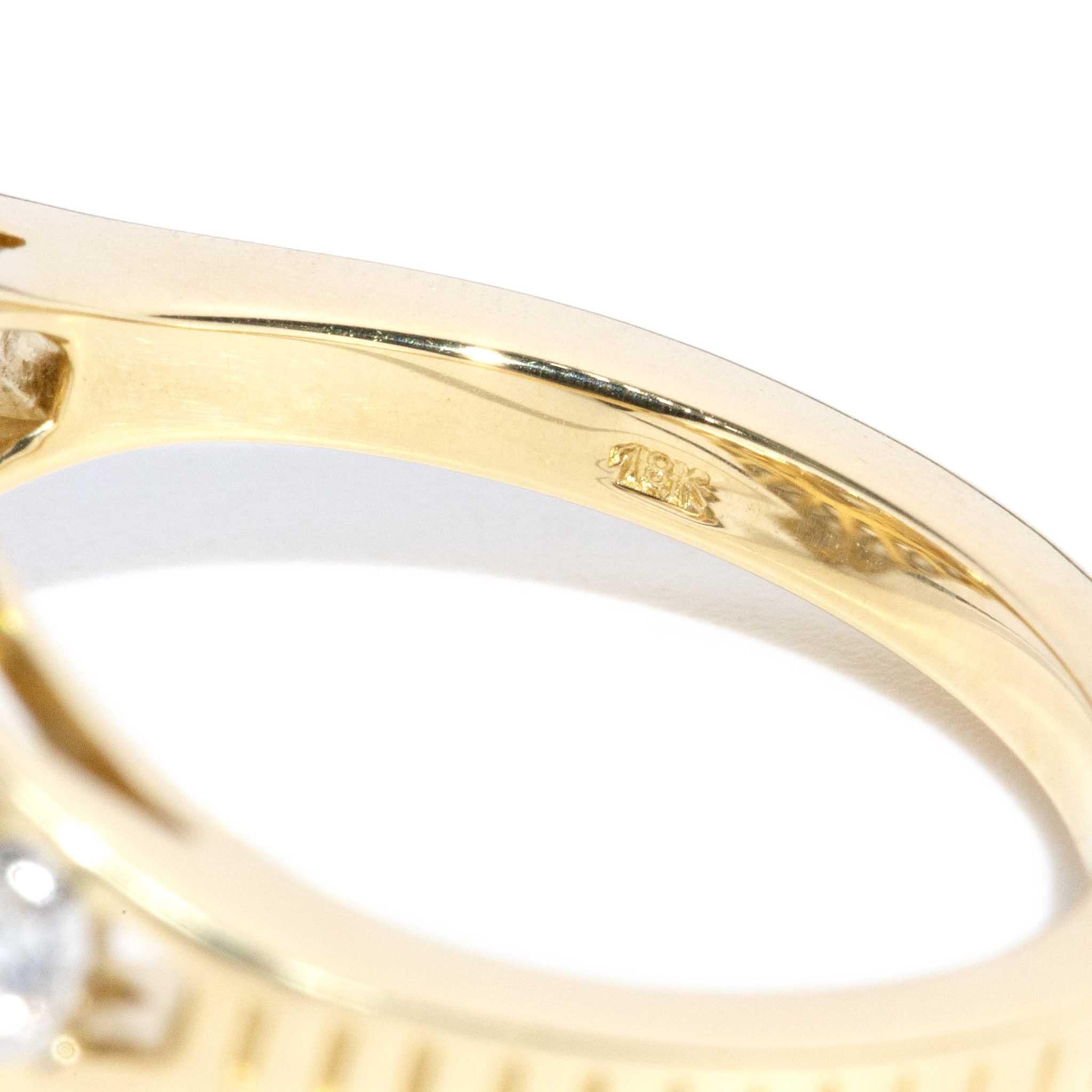 Anillo contemporáneo de rubí de 1,10 quilates y diamante de 1,96 quilates, oro blanco de 18 quilates en venta 5