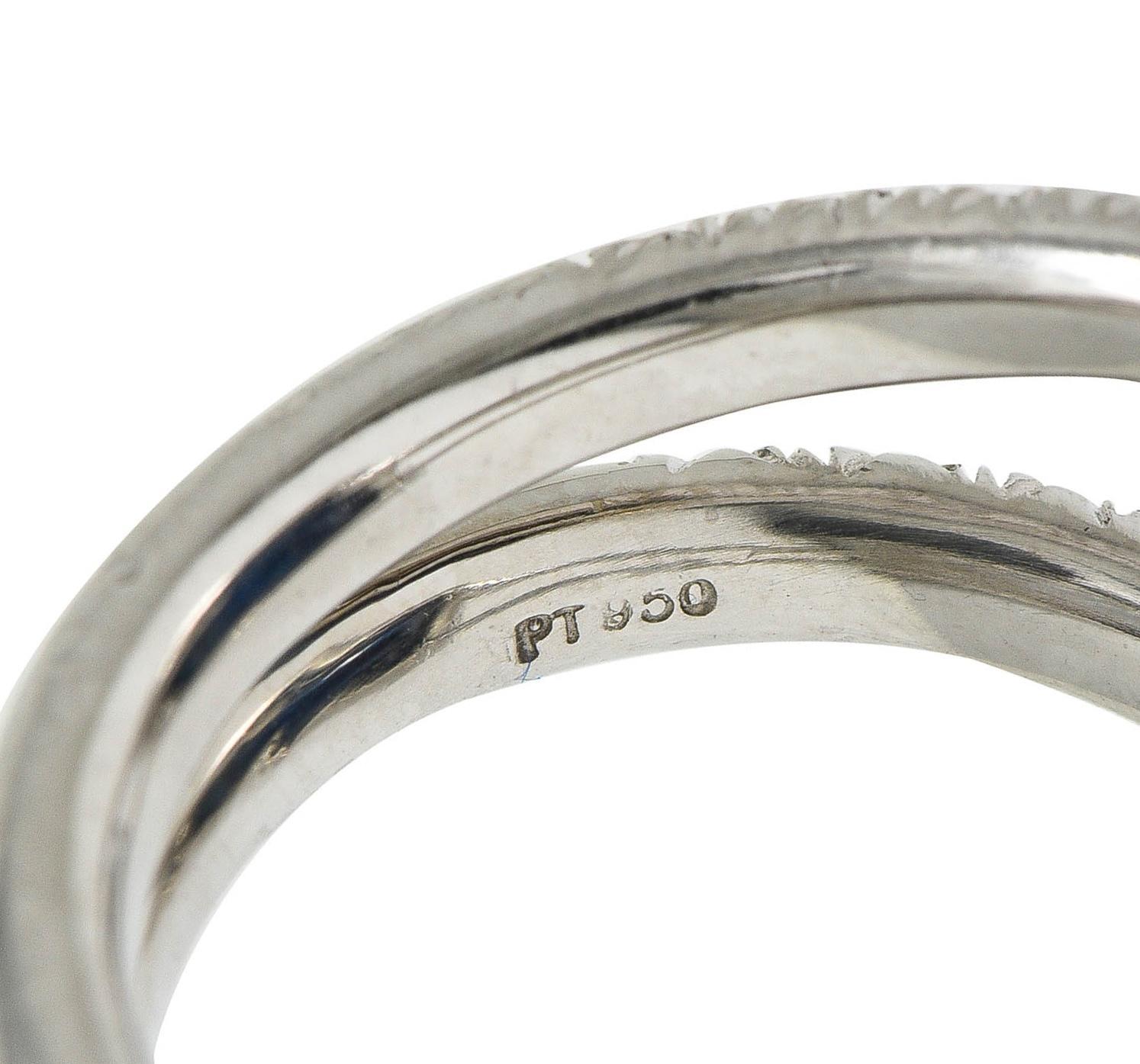 Anello aureolato in platino con zaffiro senza calore 11,50 CTW AGL in vendita 3