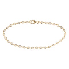 Contemporary 1.16ct Diamond Bracelet in Yellow Gold