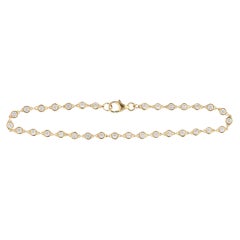 Contemporary 1.16ct Diamond Bracelet in Yellow Gold