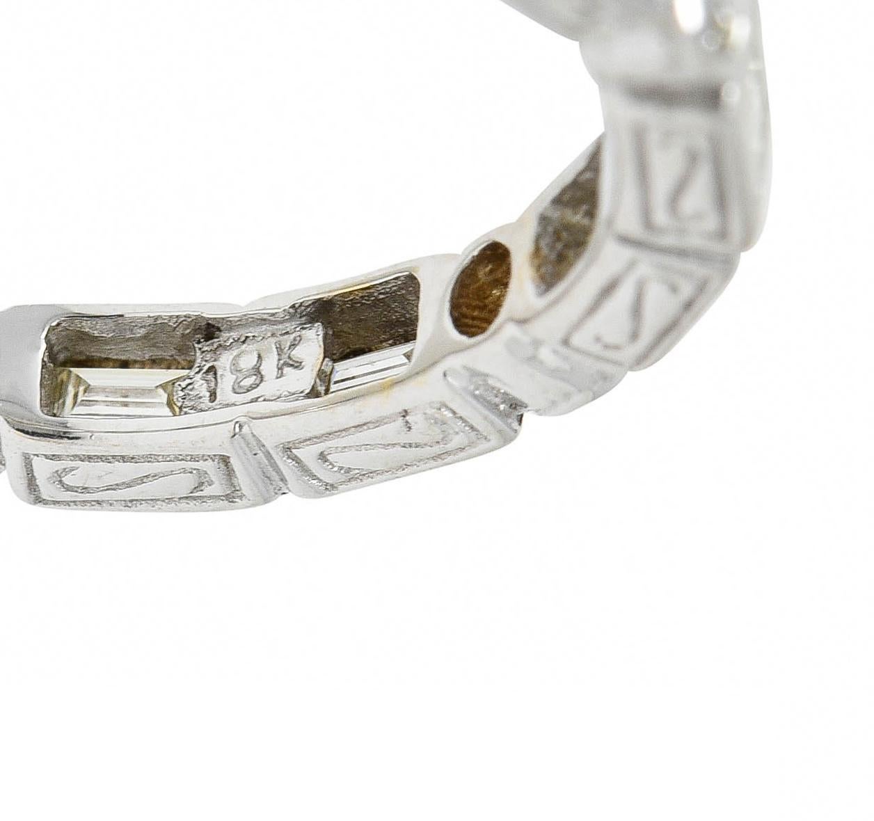 Anello di fidanzamento a eternità in oro 18 carati con diamante 1,26 CTW Contemporary In condizioni ottime in vendita a Philadelphia, PA