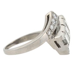Contemporary 1.30 Total Carat Diamond Bypass Ring