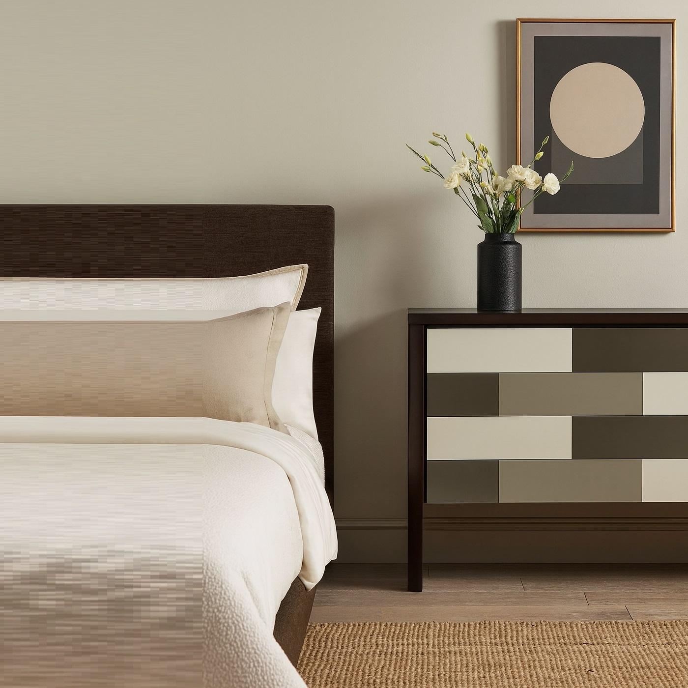 Modern Contemporary 14-Drawer Chest with a Wenge Finish & Lacquer Fronts For Sale