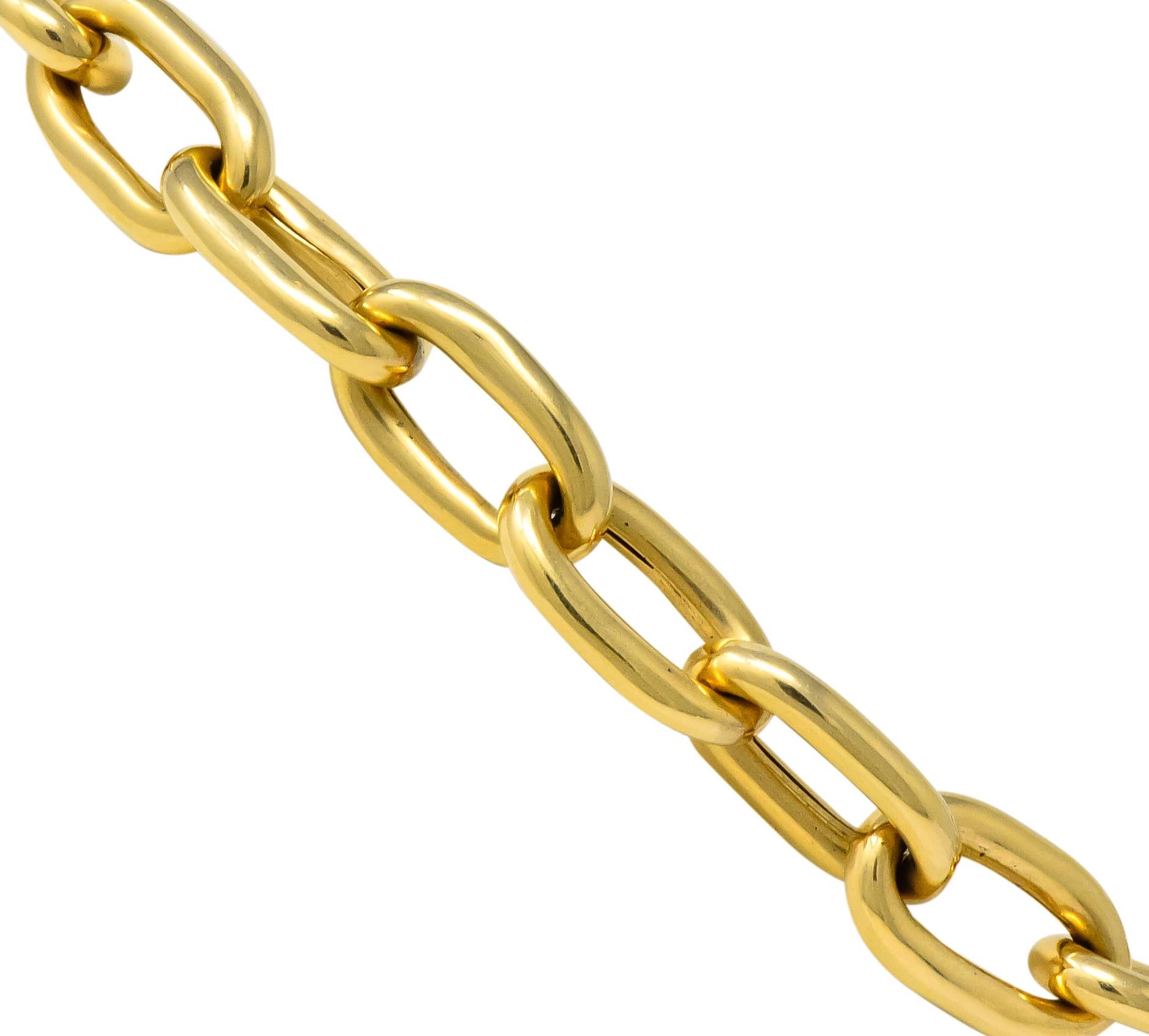 oversized chain link necklace