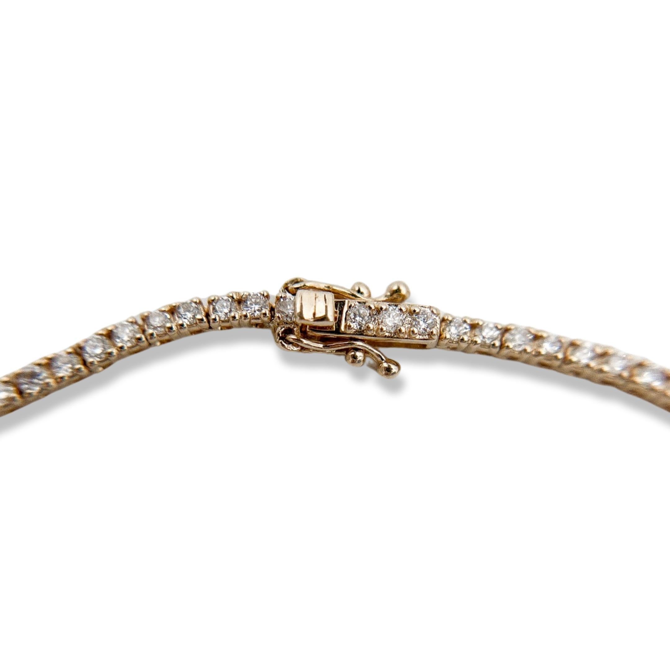 Contemporary 14k 4,4ct Diamant-Halskette (Zeitgenössisch) im Angebot