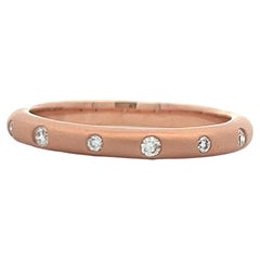 Contemporary 14k Rose Gold Diamond Band by Allison Kaufman