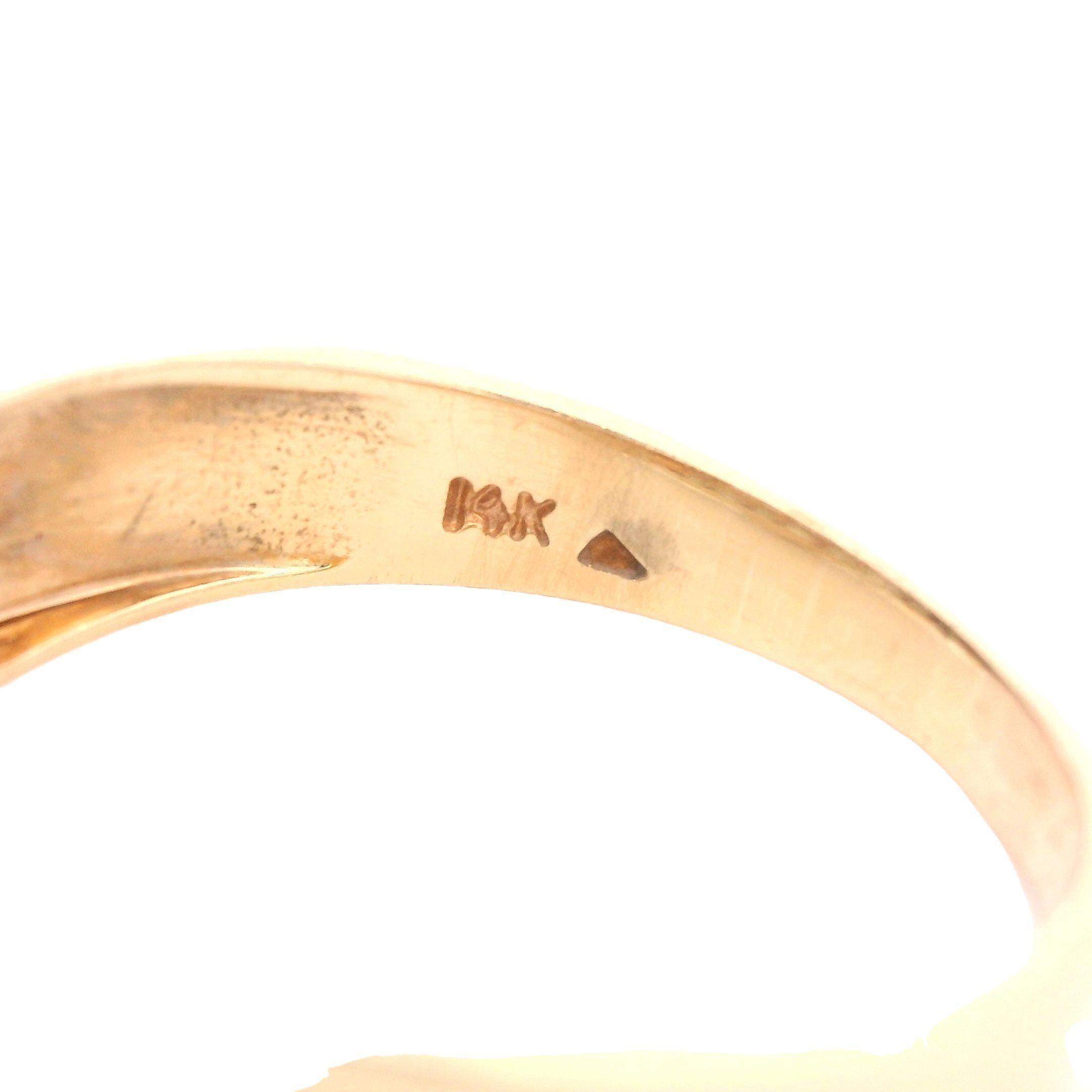 Contemporary 14K Yellow Gold Baguette and Princess Diamond Band w/ appraisal For Sale 6