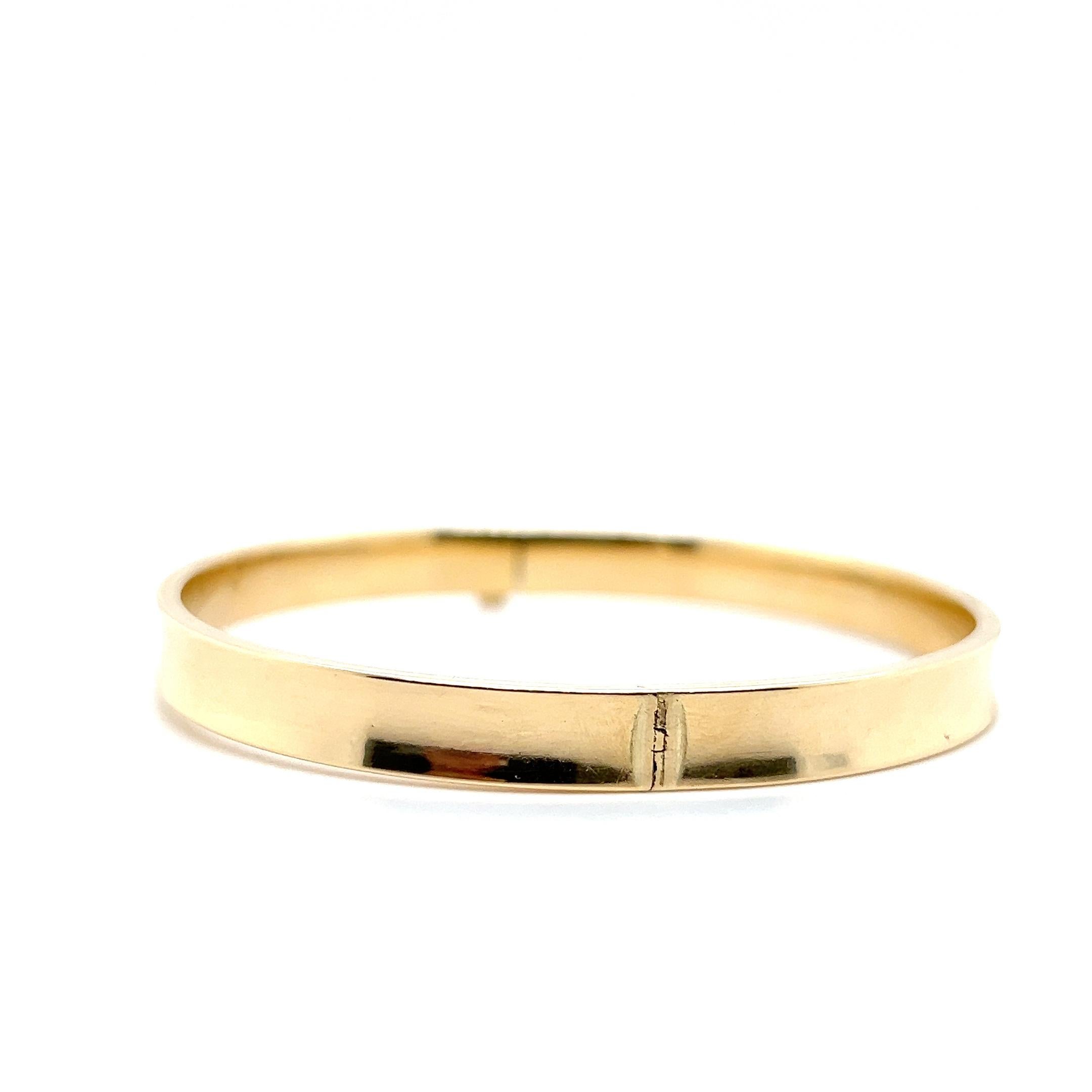 Brazalete Contemporáneo de Oro Amarillo de 14k en Bueno estado para la venta en Towson, MD