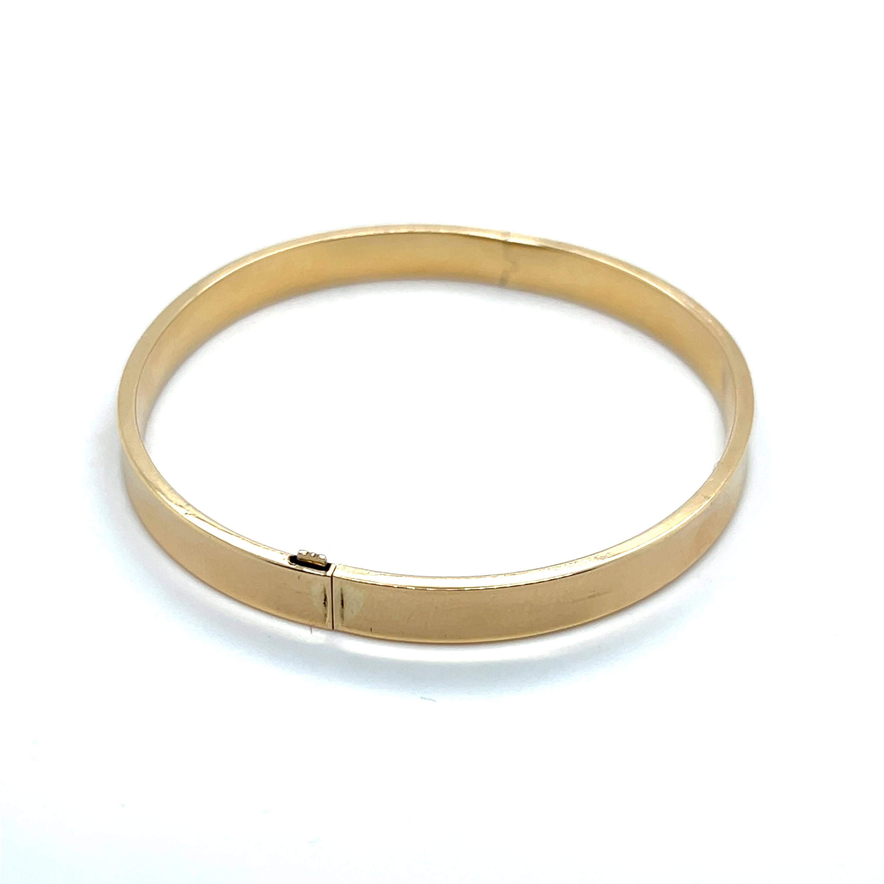 Brazalete Contemporáneo de Oro Amarillo de 14k en venta 2