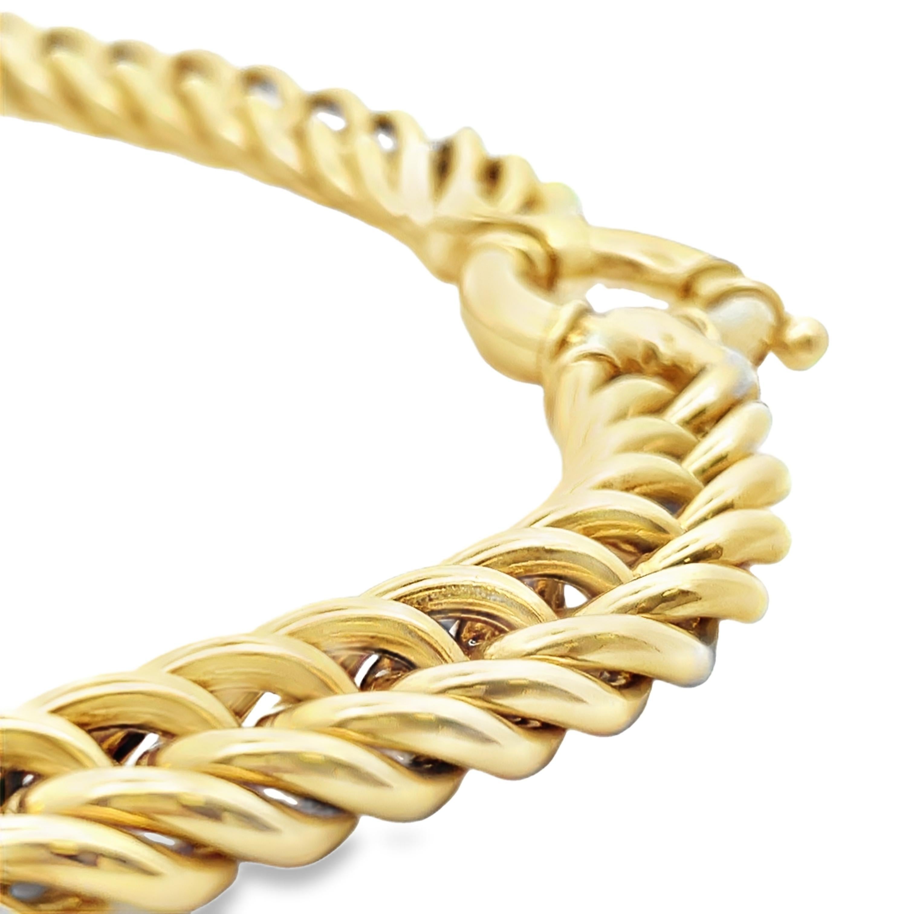 Contemporary 14k Gelbgold Kette Halskette im Angebot 6