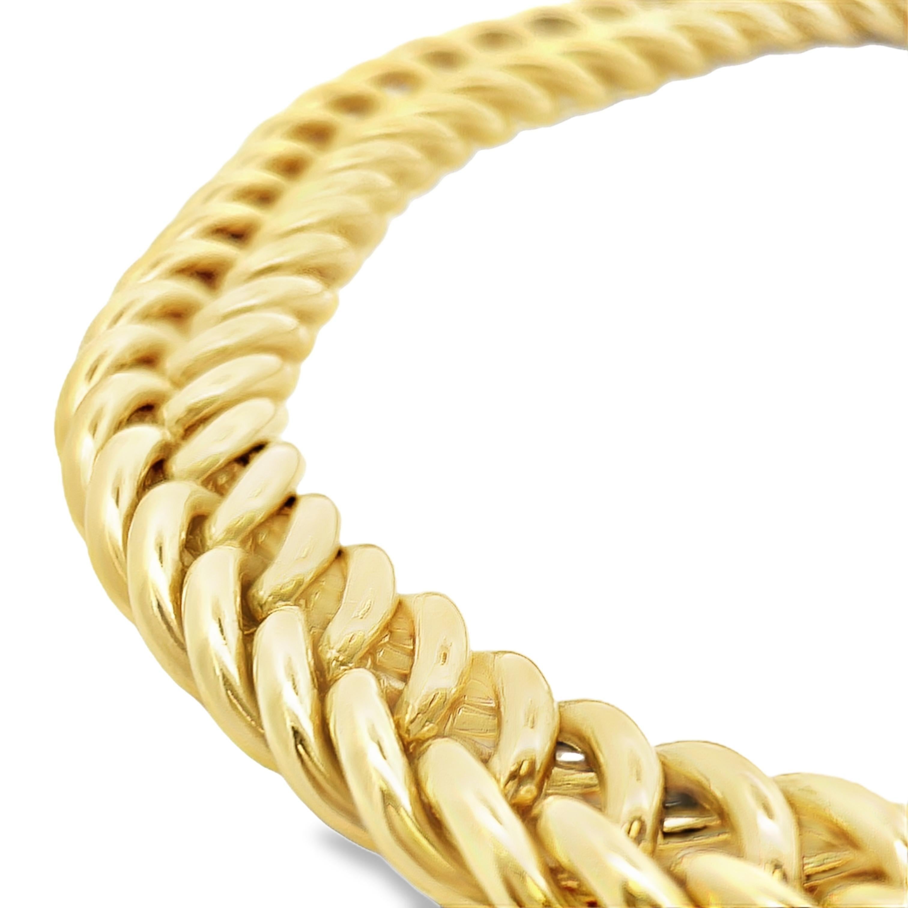 Contemporary 14k Gelbgold Kette Halskette für Damen oder Herren im Angebot