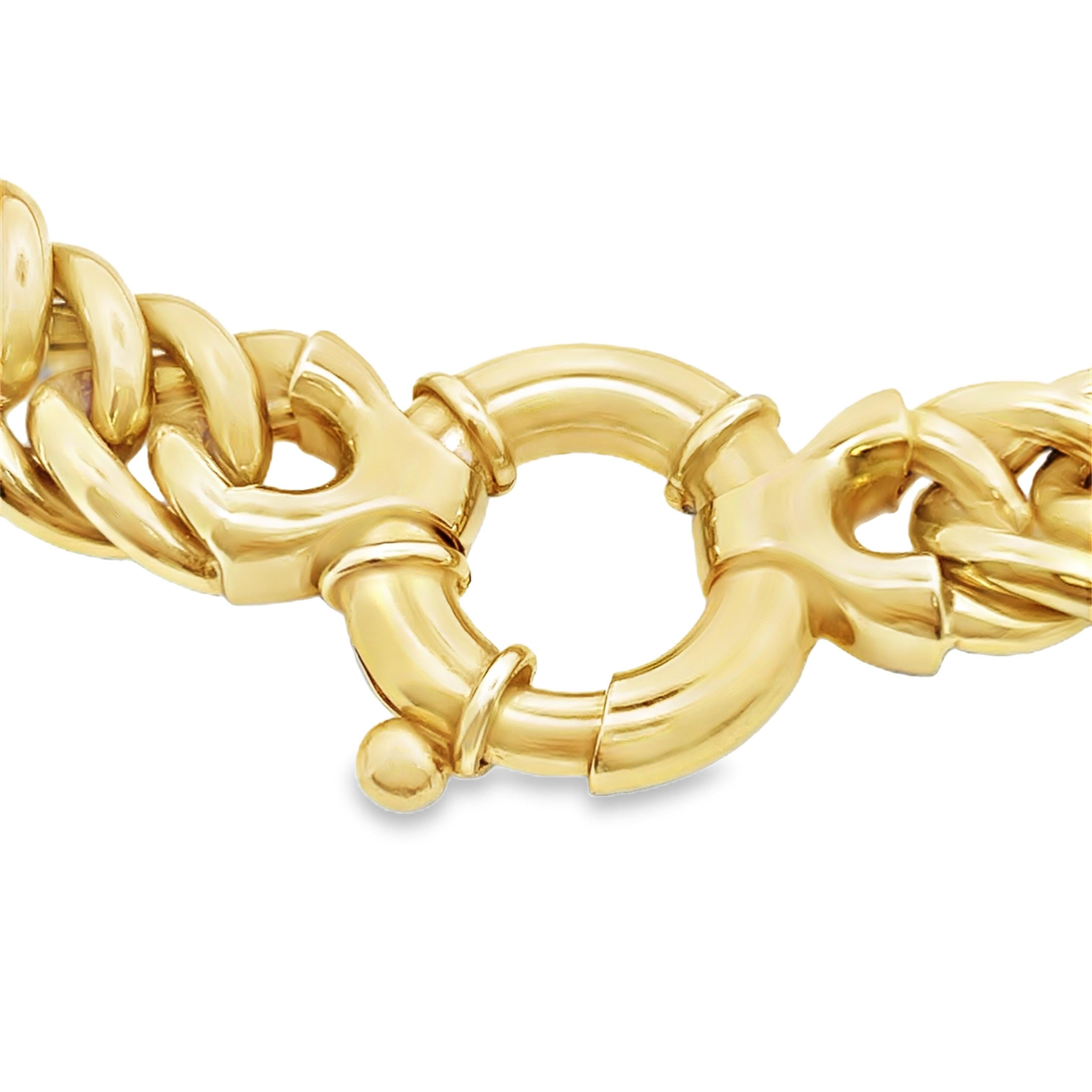 Contemporary 14k Gelbgold Kette Halskette im Angebot 2