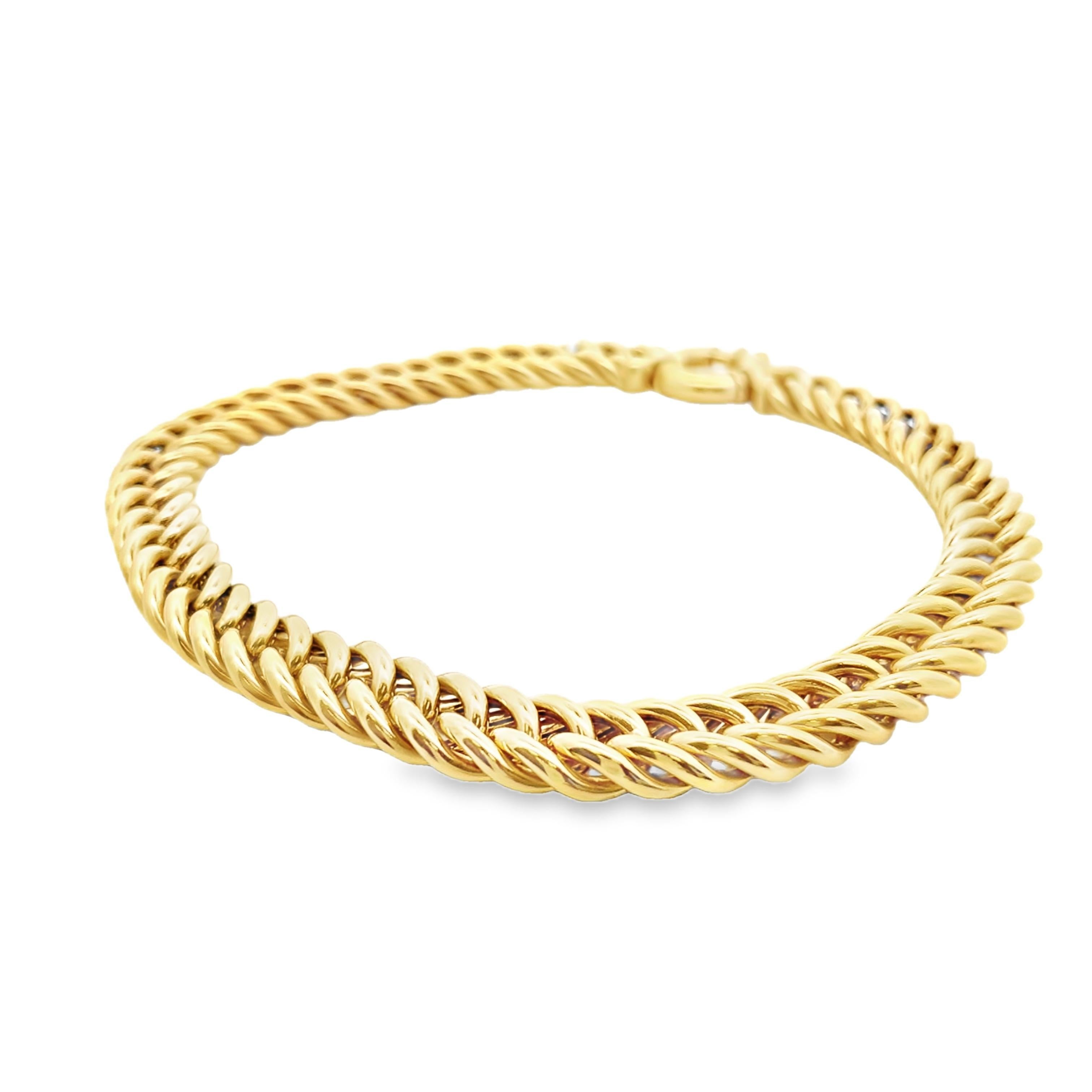 Contemporary 14k Gelbgold Kette Halskette im Angebot 5