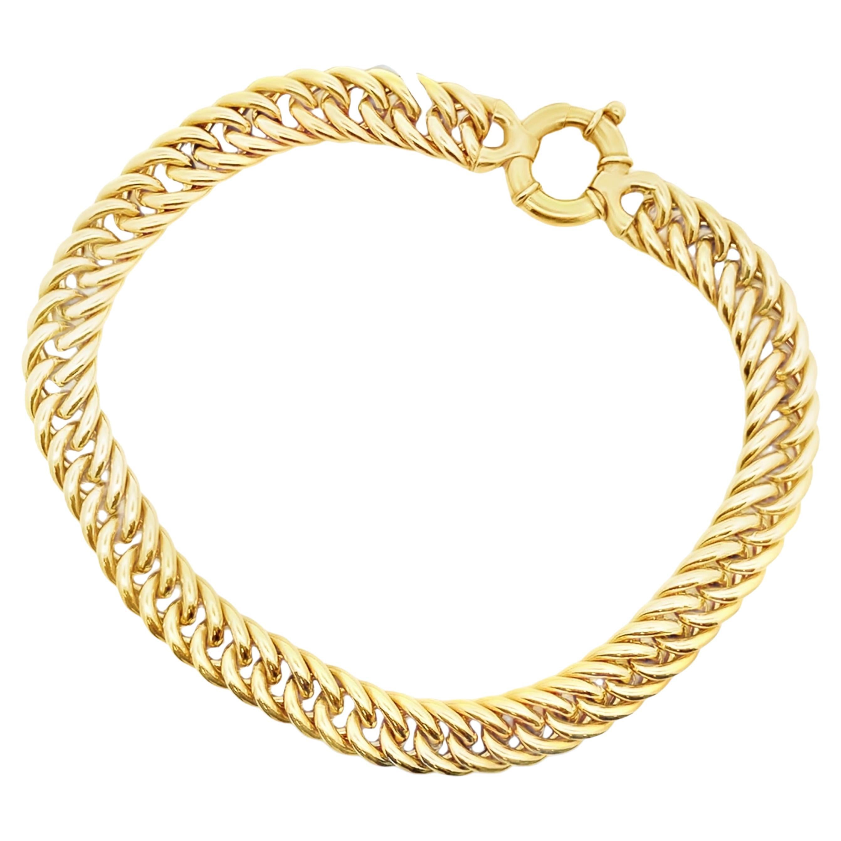 Contemporary 14k Yellow Gold Chain Necklace