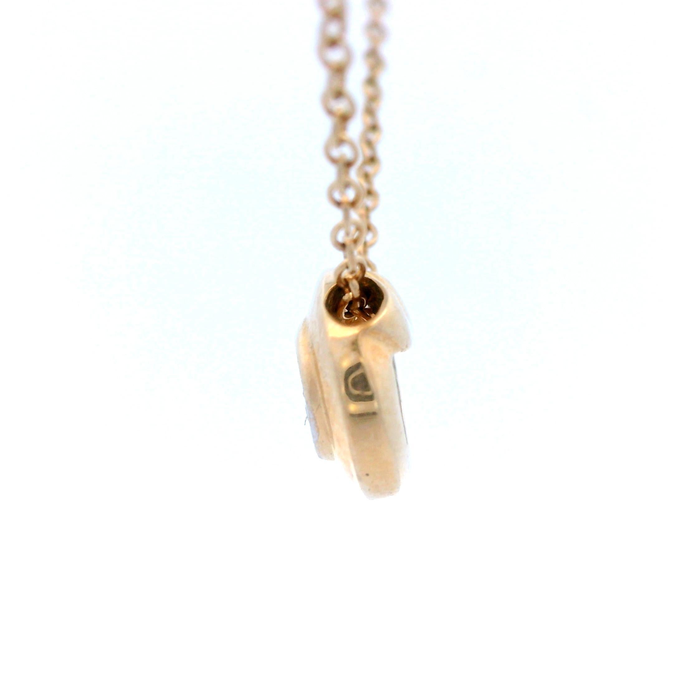 Collana contemporanea con diamanti fluttuanti in oro giallo 14k e ciondolo con castone di diamanti in vendita 2