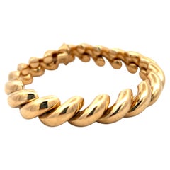 Contemporary 14k Yellow Gold San Marco Link Bracelet