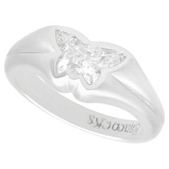 Contemporary 1.52 Carat Diamond and Platinum Butterfly Engagement Ring (2013)
