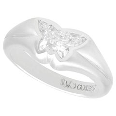 Contemporary 1.52 Carat Diamond and Platinum Butterfly Engagement Ring (2013)