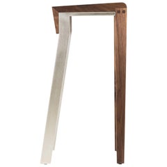 Contemporary Counter-Height Stool, Walnut or Oak by Stacklab
