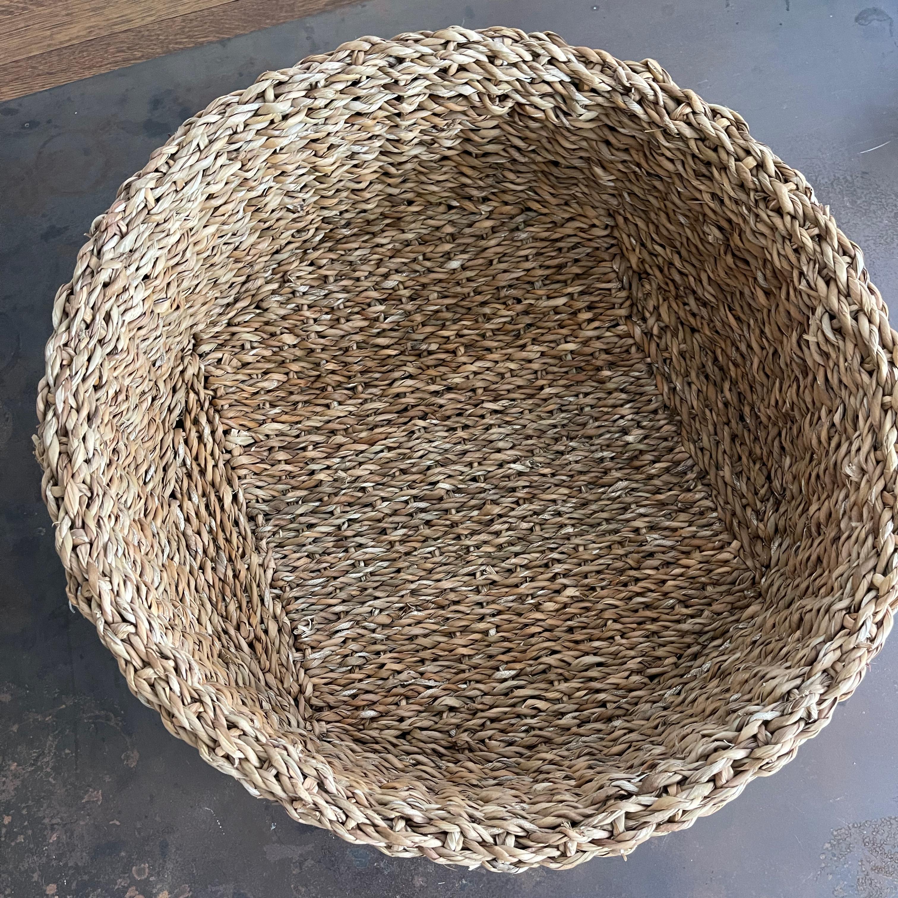 American Decorative Seagrass Basket For Sale