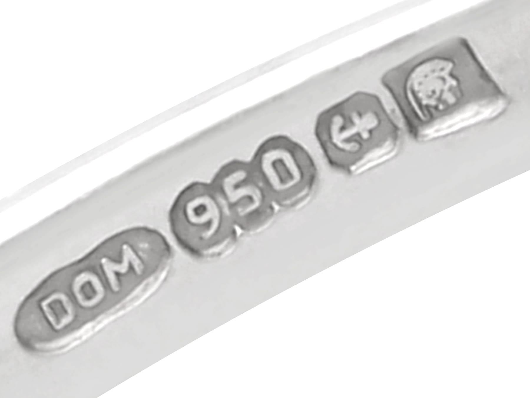 Contemporary 1,62 Karat Diamant und Palladium Trilogie Ring CIRCA 2010 im Angebot 2