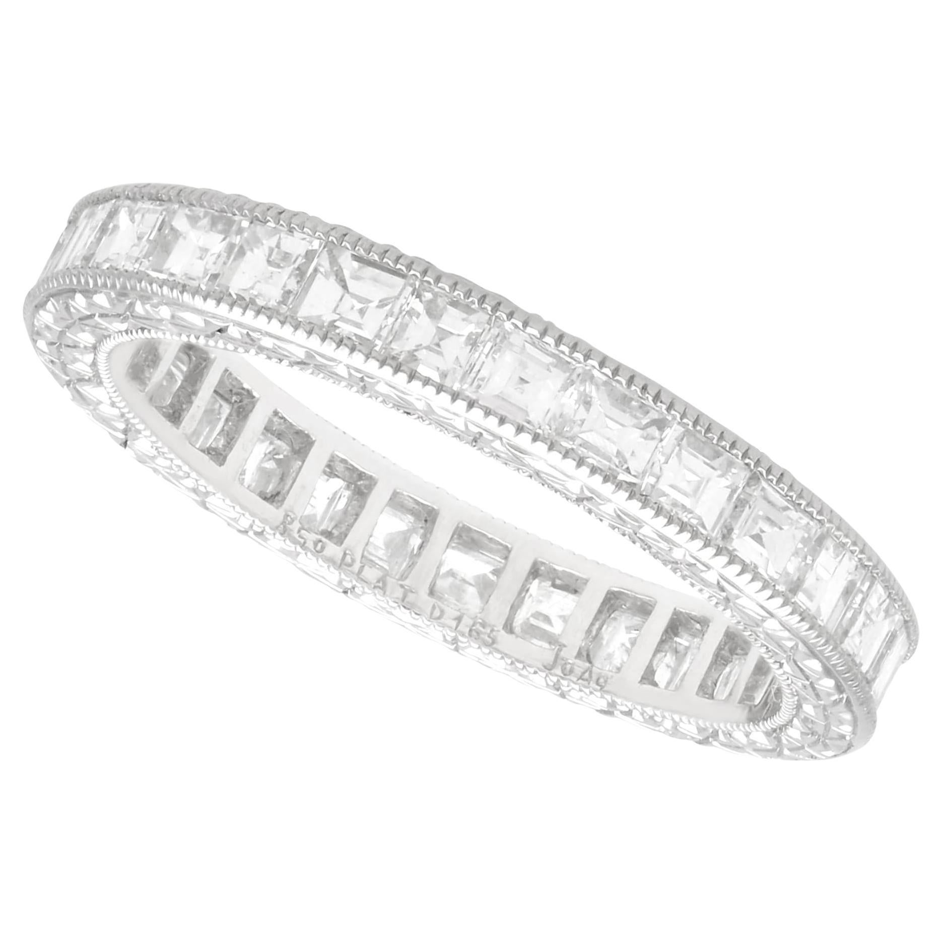 Contemporary 1.65 Carat Diamond and Platinum Full Eternity Ring Circa 2024