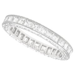 Contemporary 1.65 Carat Diamond and Platinum Full Eternity Ring Circa 2024