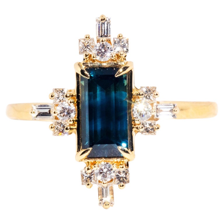 Ancienne Bague Victorienne En Or Jaune 15 Carats à Grappe De Diamants De 150 Carat