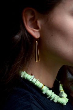 Contemporary 18 Karat Yellow Gold Earrings