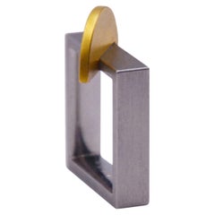 Contemporary 18 Karat Yellow Gold Platinum Ring