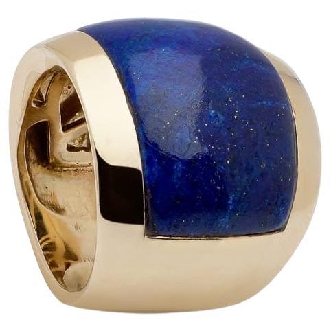 Lapis Lazuli Yellow Gold Ring